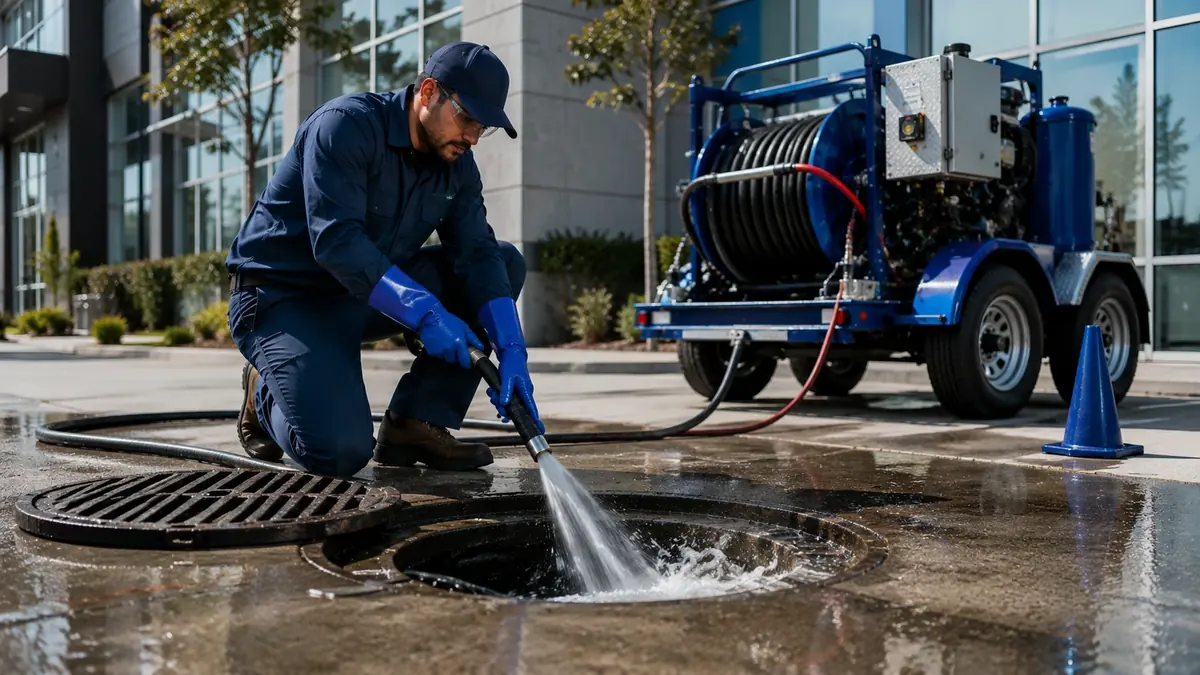 Commercial Hydro Jet Drain Cleaning in Hanford