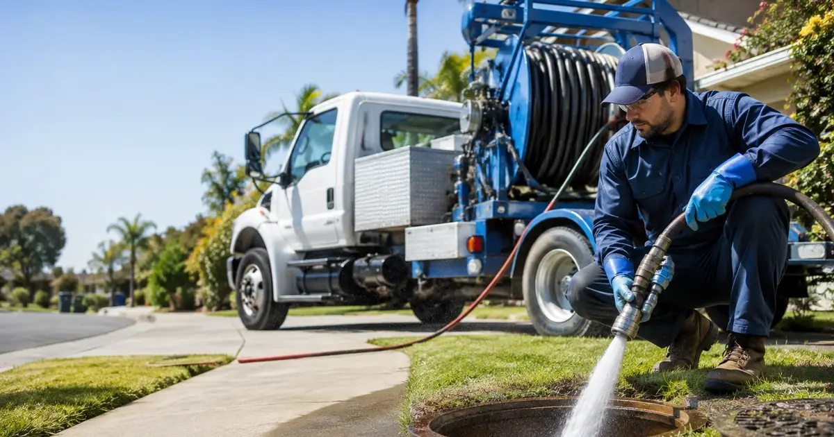Hydro jet sewer cleaning Hanford