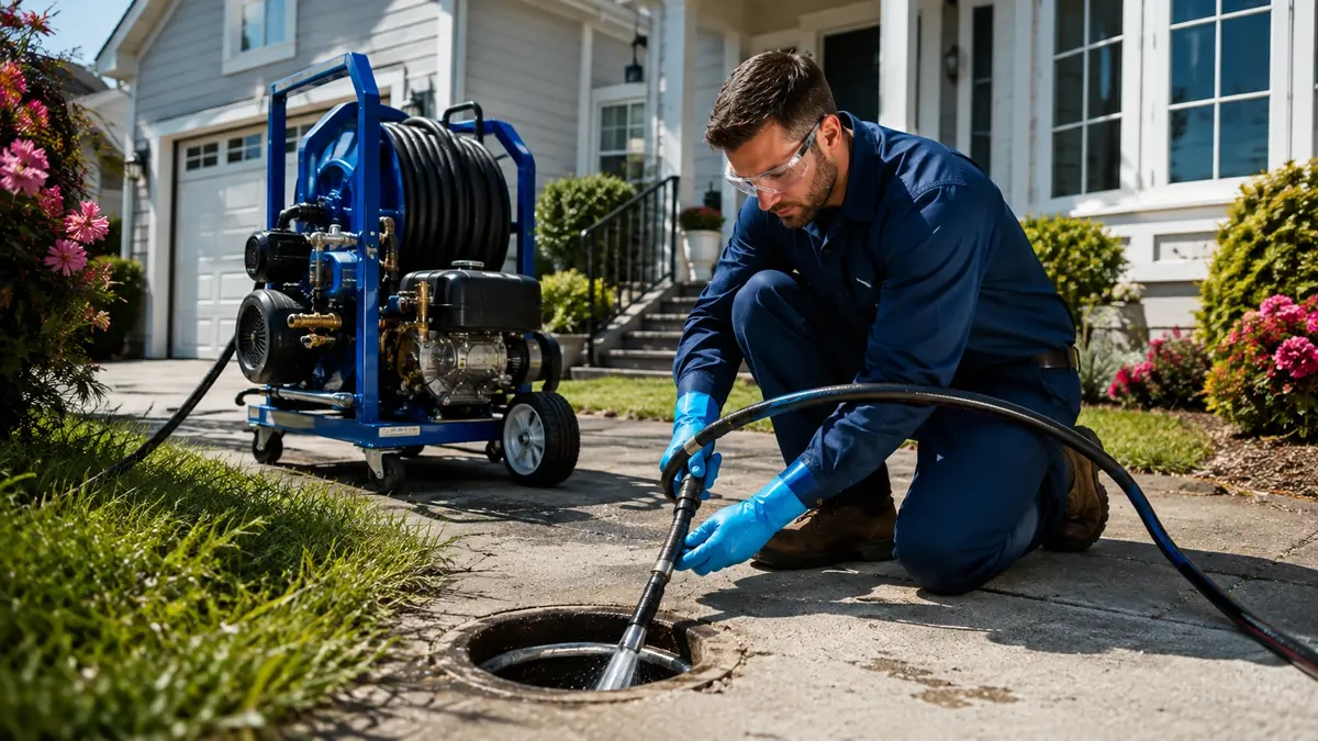 Residential Hydro Jet Drain Cleaning in Hanford
